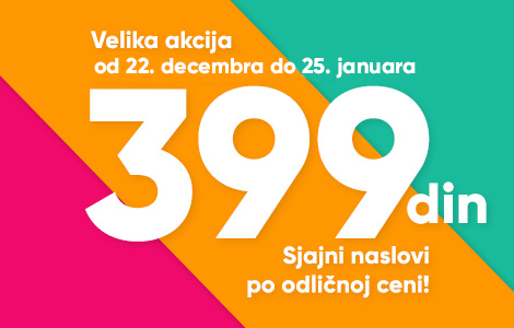 akcija 399 sjajni naslovi po odličnoj ceni je osvežena i produžena  laguna knjige