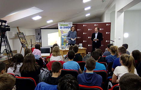 stota promocija knjige urnebesna fizika održana u narodnoj biblioteci doboj  laguna knjige