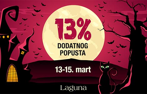 dodatni popust od 13 u petak 13 marta laguna knjige