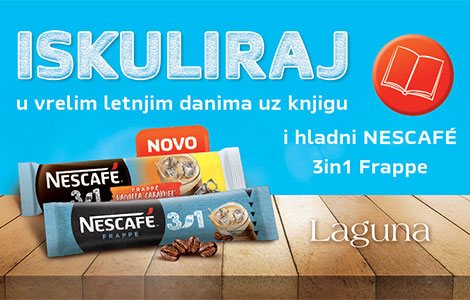 iskuliraj u vrelim letnjim danima uz knjigu i nescafé laguna knjige