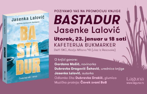 promocija romana bastadur jasenke lalović 23 januara laguna knjige