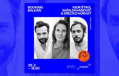 srećko horvat 26 februara u kc grad, u okviru programa booking balkan  laguna knjige