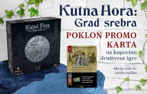 poklon promo karta uz kupovinu društvene igre kutna hora grad srebra  laguna knjige