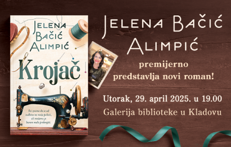 jelena bačić alimpić 29 aprila u kladovu premijerno predstavlja novi roman  laguna knjige
