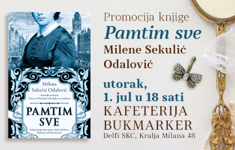 promocija romana pamtim sve milene sekulić odalović 1 jula laguna knjige